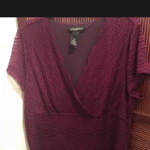 Lane Bryant 14/16 V neck lane shirt